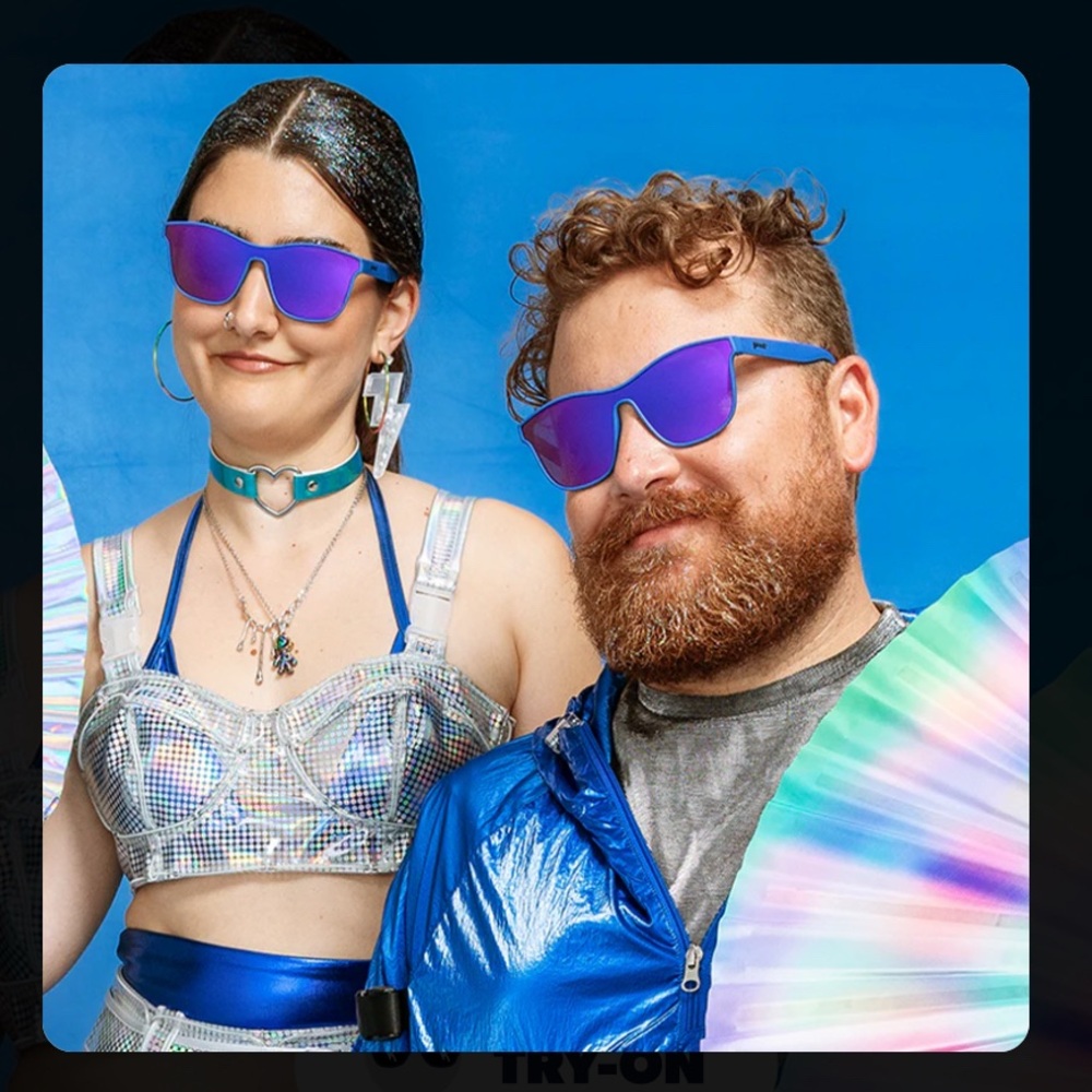 New in Box goodr brand Fun Reflective Sunglasses